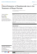 Cover page: Clinical Evaluation of Risankizumab-rzaa in the Treatment of Plaque Psoriasis