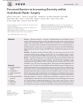 Cover page: Perceived Barriers to Increasing Diversity within Oculofacial Plastic Surgery