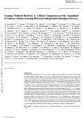 Cover page: Lensing without borders – I. A blind comparison of the amplitude of galaxy–galaxy lensing between independent imaging surveys