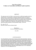 Cover page: From Ties to Gains? Evidence on Connectedness and Human Capital Acquisition