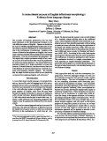 Cover page: A Connectionist Account of English Inflectional Morphology: Evidence from Language Change