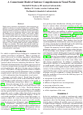 Cover page: A Connectionist Model of Sentence Comprehension in Visual Worlds