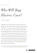 Cover page: Who Will Buy Electric Cars?