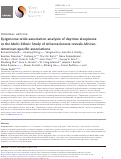 Cover page: Epigenome-wide association analysis of daytime sleepiness in the Multi-Ethnic Study of Atherosclerosis reveals African-American-specific associations