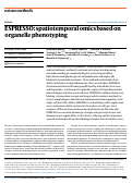 Cover page of ESPRESSO: Spatiotemporal omics based on organelle phenotyping reveals dynamic cell state transitions