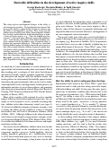 Cover page: Desirable difficulties in the development of active inquiry skills