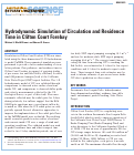 Cover page: Hydrodynamic Simulation of Circulation and Residence Time in Clifton Court Forebay