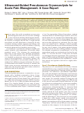 Cover page: Ultrasound-Guided Percutaneous Cryoneurolysis for Postoperative Analgesia After Limb Amputation