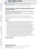 Cover page: Structural Dynamics of Agonist and Antagonist Binding to the Androgen Receptor