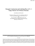 Cover page: Monopole Condensation and Confining Phase of N=1 Gauge Theories Via M Theory Fivebrane
