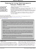 Cover page: Monitoring the Evolving Match Environment in Emergency Medicine 2023