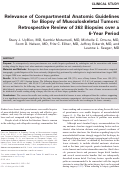 Cover page: Relevance of Compartmental Anatomic Guidelines for Biopsy of Musculoskeletal Tumors: Retrospective Review of 363 Biopsies over a 6-Year Period