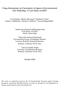 Cover page: Using Information on Uncertainty to Improve Environmental Fate Modeling: A Case Study on DDT