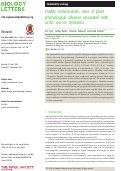 Cover page: Highly individualistic rates of plant phenological advance associated with arctic sea ice dynamics