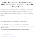 Cover page: Defying Thermodynamics: Stabilization of Alane Within Covalent Triazine Frameworks for Reversible Hydrogen Storage
