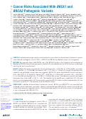 Cover page: Cancer Risks Associated With BRCA1 and BRCA2 Pathogenic Variants
