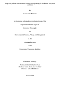 Cover page: Integrating habitat restoration and conservation planning for freshwater ecosystem resilience