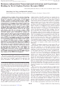 Cover page: Hormone-independent Transcriptional Activation and Coactivator Binding by Novel Orphan Nuclear Receptor ERR3*