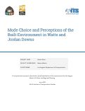 Cover page: Mode Choice and Perceptions of the Built Environment in Watts and Jordan Downs