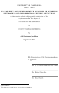 Cover page: Scalability And Performance Analysis Of Wireless Networks And Information-Centric Networks