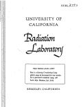 Cover page: A CENTER OF GRAVITY THEOREM IN NUCLEAR SPECTROSCOPY