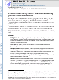 Cover page: Comparison of Pharmacy Database Methods for Determining Prevalent Chronic Medication Use