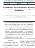 Cover page: Distribution and functional traits of polychaetes in a CO2 vent system: winners and losers among closely related species