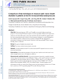 Cover page: Comparison of Two Techniques to Measure Optic Nerve Sheath Diameter in Patients at Risk for Increased Intracranial Pressure.