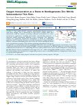 Cover page of Oxygen Incorporation as a Route to Nondegenerate Zinc Nitride Semiconductor Thin Films.