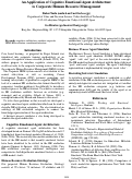 Cover page: An Application of Cognitive Emotional Agent Architecture to Corporate Human Resource Management