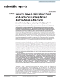 Cover page: Gravity-driven controls on fluid and carbonate precipitation distributions in fractures