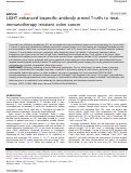 Cover page: LIGHT enhanced bispecific antibody armed T-cells to treat immunotherapy resistant colon cancer