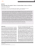 Cover page: Elucidating the genetic basis of antioxidant status in lettuce (Lactuca sativa)