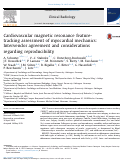 Cover page: Cardiovascular magnetic resonance feature-tracking assessment of myocardial mechanics: Intervendor agreement and considerations regarding reproducibility.