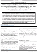 Cover page: Global Emergency Medicine Journal Club: A Social Media Discussion About the Lack of Association Between Press Ganey Scores and Emergency Department Analgesia