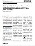 Cover page: CORR Insights®: What Are the Potential Benefits and Risks of Using Magnetically Driven Antegrade Intramedullary Lengthening Nails for Femoral Lengthening to Treat Leg Length Discrepancy?