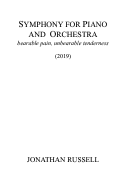 Cover page: Symphony for Piano and Orchestra: Bearable Pain, Unbearable Tenderness