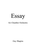 Cover page of Essay