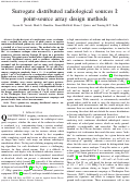 Cover page: Surrogate distributed radiological sources I: point-source array design methods