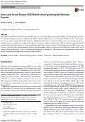 Cover page: Amor and Social Stigma: ASD Beliefs Among Immigrant Mexican Parents