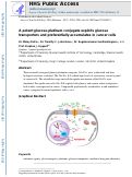 Cover page: A Potent Glucose–Platinum Conjugate Exploits Glucose Transporters and Preferentially Accumulates in Cancer Cells