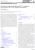 Cover page: Measurement of fiducial and differential W+W- production cross-sections at s=13 TeV with the ATLAS detector