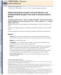 Cover page: Relationship between Ganglion Cell Layer Thickness and Estimated Retinal Ganglion Cell Counts in the Glaucomatous Macula