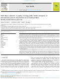 Cover page: 2024 Mpox outbreak: A rapidly evolving public health emergency of international concern: Introduction of an Updated Mpox Identify-Isolate-Inform (3I) Tool.