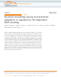 Cover page: Nucleoid remodeling during environmental adaptation is regulated by HU-dependent DNA bundling