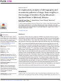 Cover page: An exploratory analysis of demography and movement patterns of dogs: New insights in the ecology of endemic Rocky Mountain-Spotted Fever in Mexicali, Mexico