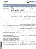 Cover page: Delocalization tunable by ligand substitution in [L 2 Al] n− complexes highlights a mechanism for strong electronic coupling