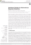 Cover page: Hardware Design for Autonomous Bayesian Networks