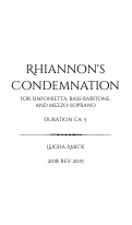 Cover page: Rhiannon's Condemnation