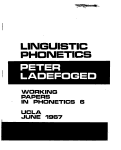 Cover page: WPP, No. 6: Linguistic Phonetics